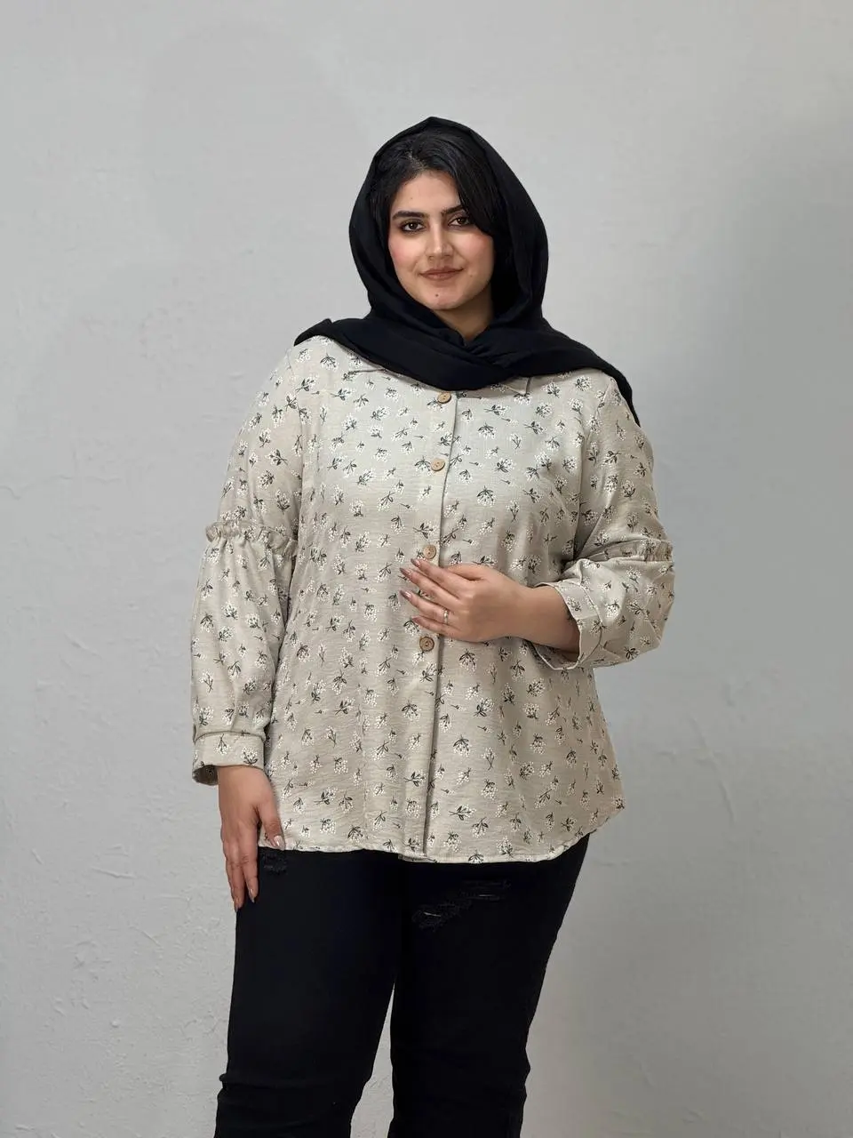 شومیز سایز بزرگ یاس