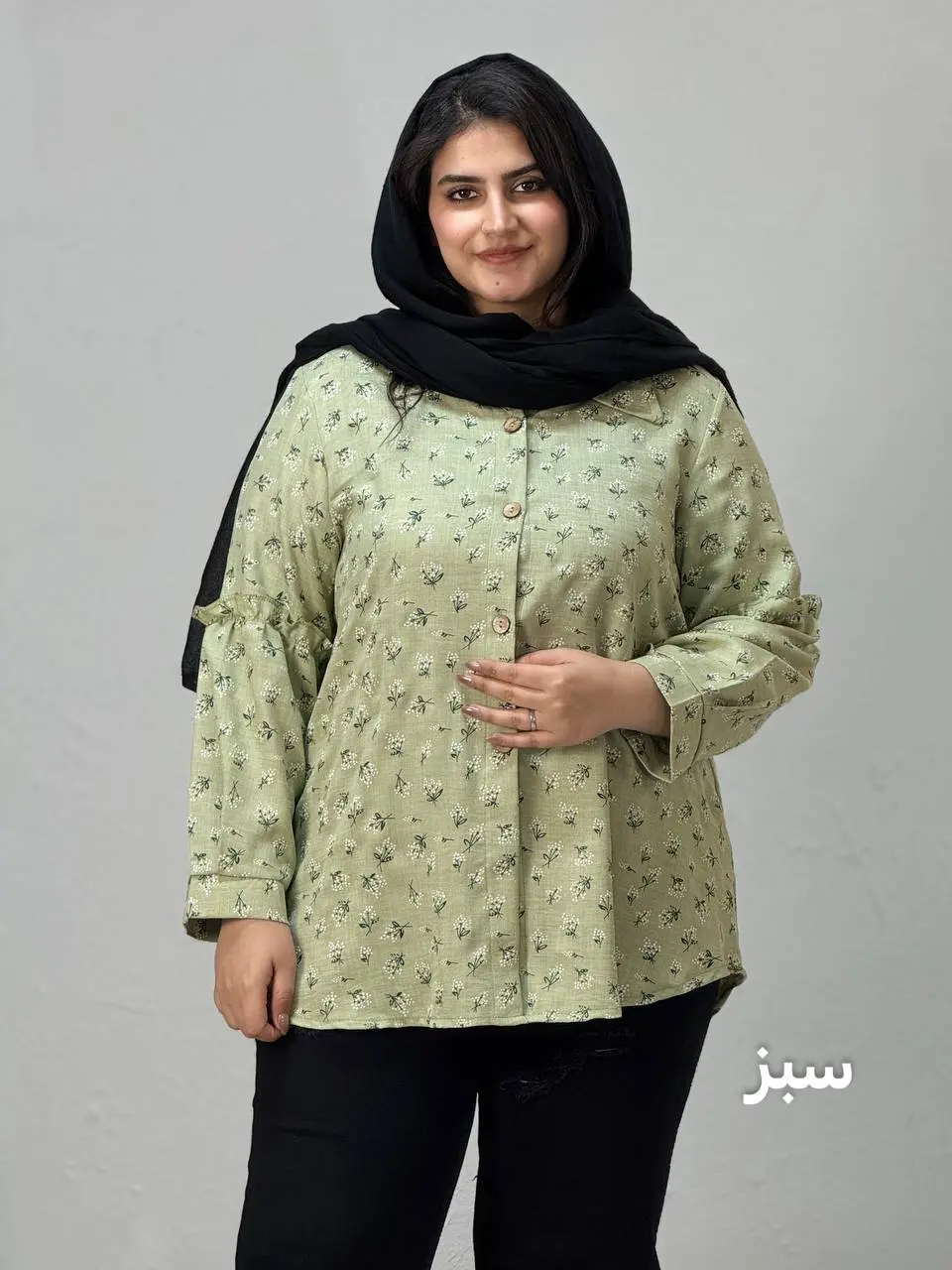 شومیز سایز بزرگ یاس