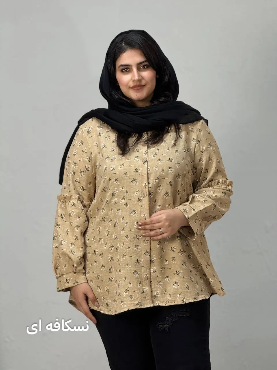 شومیز سایز بزرگ یاس