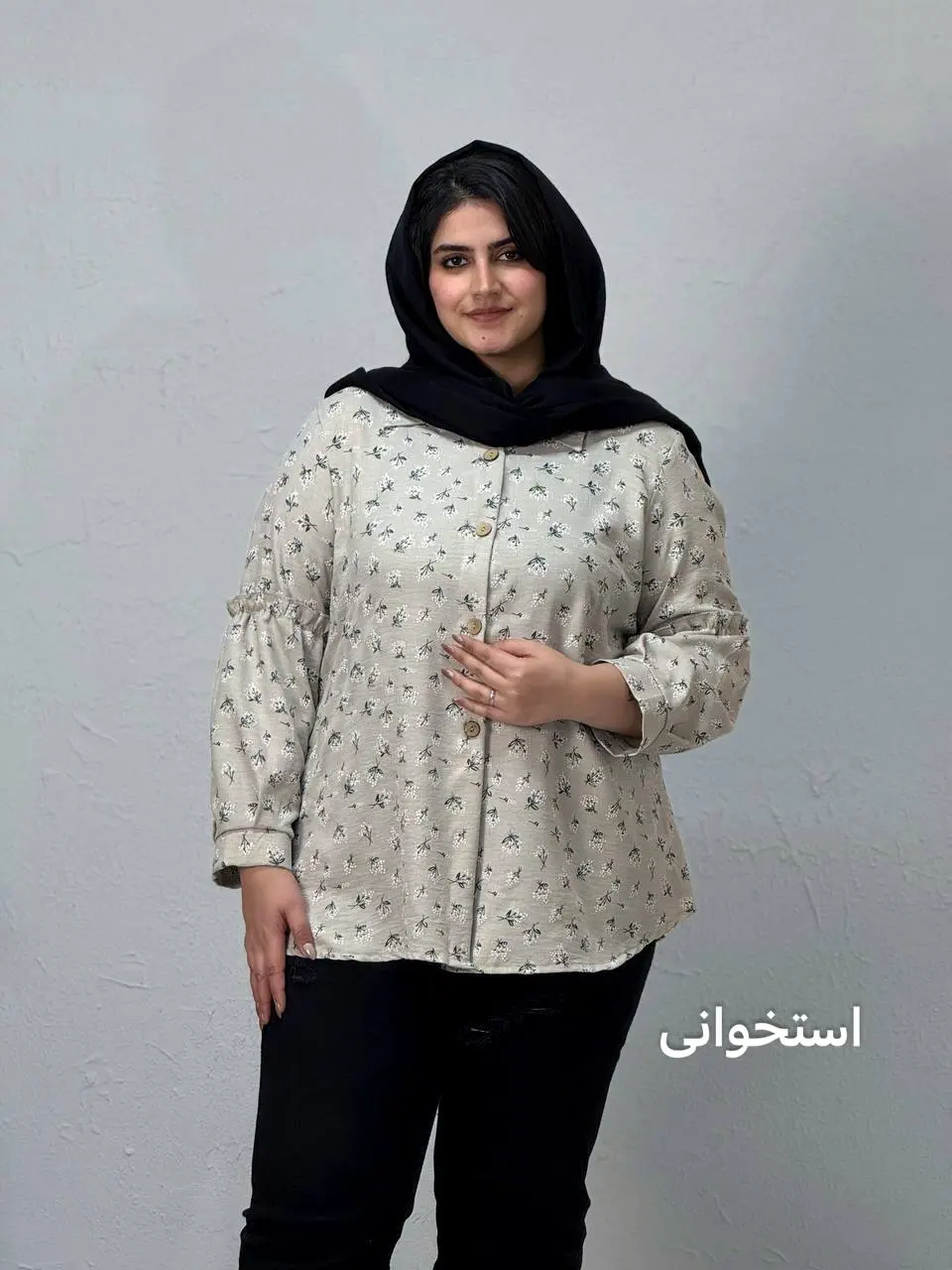 شومیز سایز بزرگ یاس
