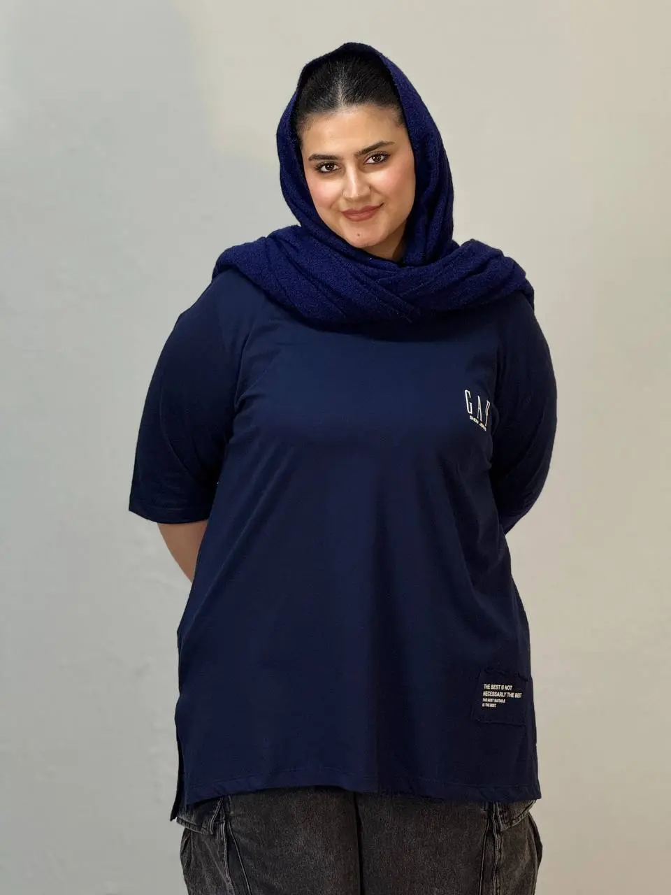 تیشرت سایز بزرگ جیب نما