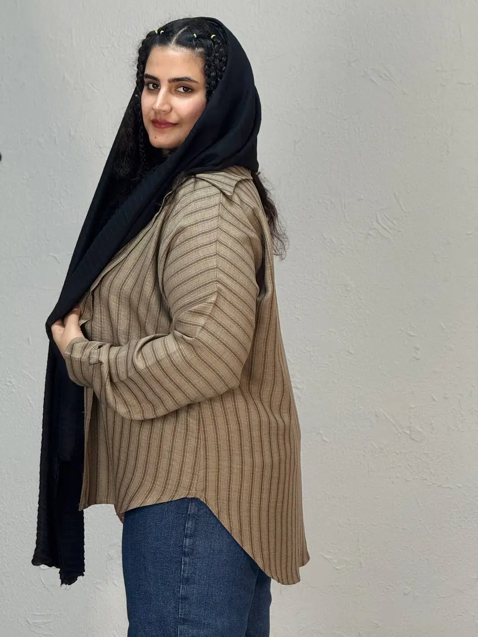 شومیز مانتویی سایزبزرگ توتیا