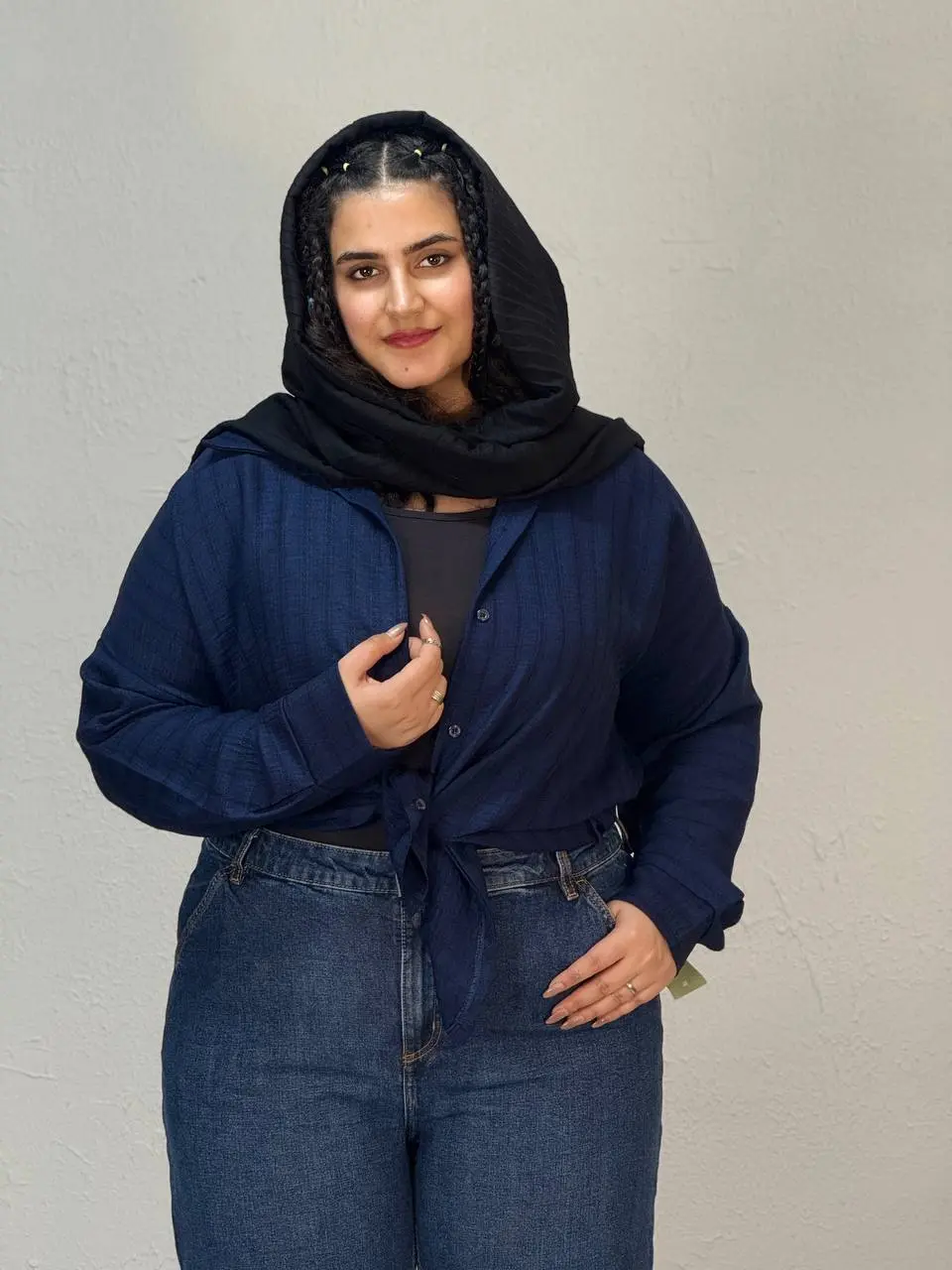 شومیز مانتویی سایزبزرگ توتیا