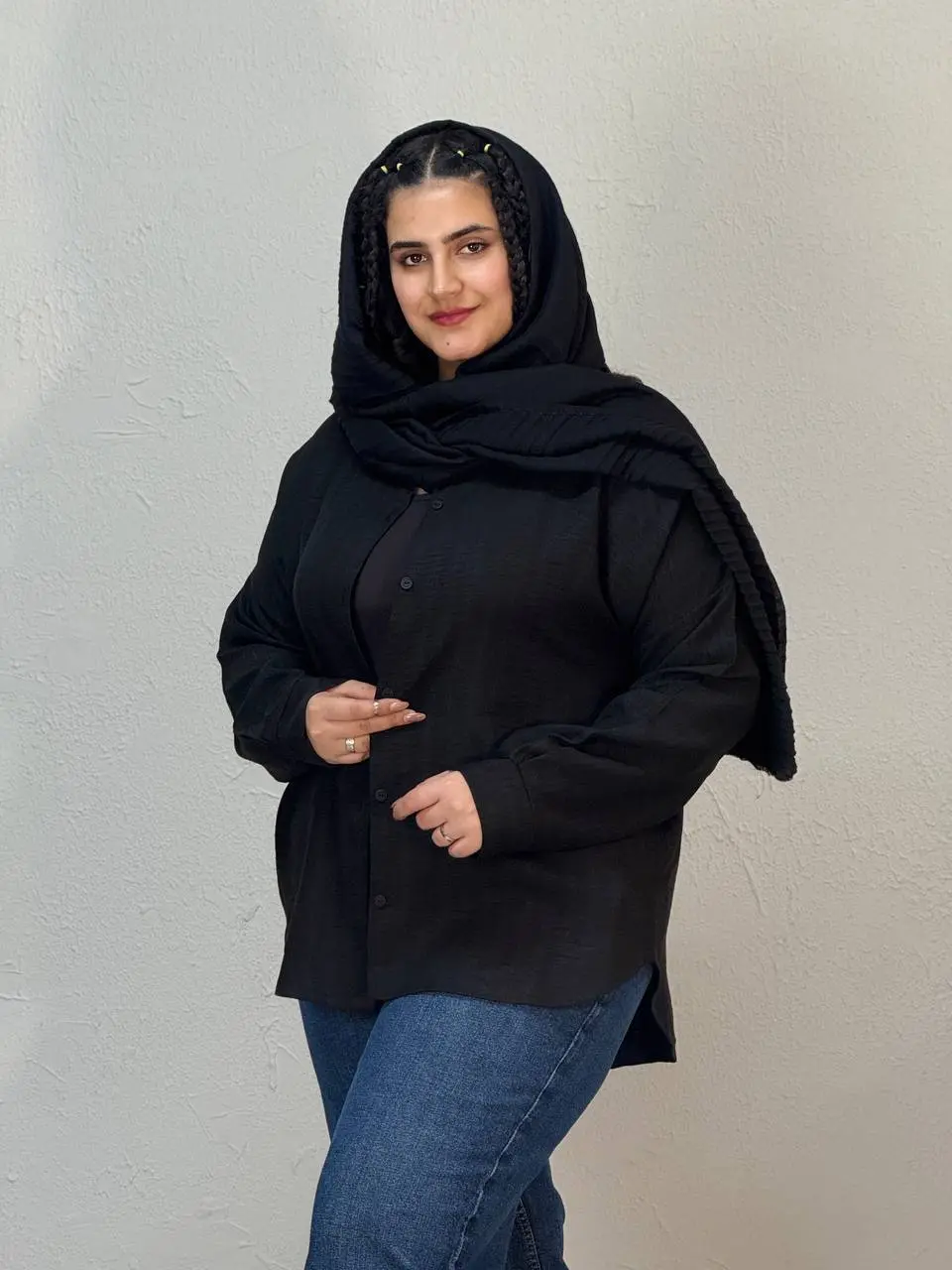 شومیز مانتویی سایزبزرگ توتیا