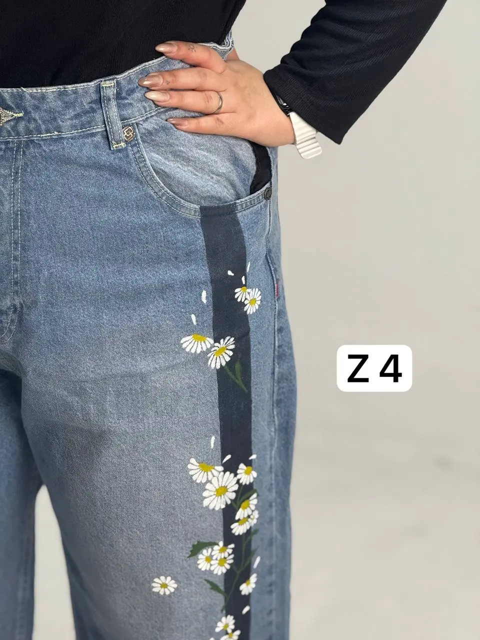 شلوار بگ طرحدار سایزبزرگ Z
