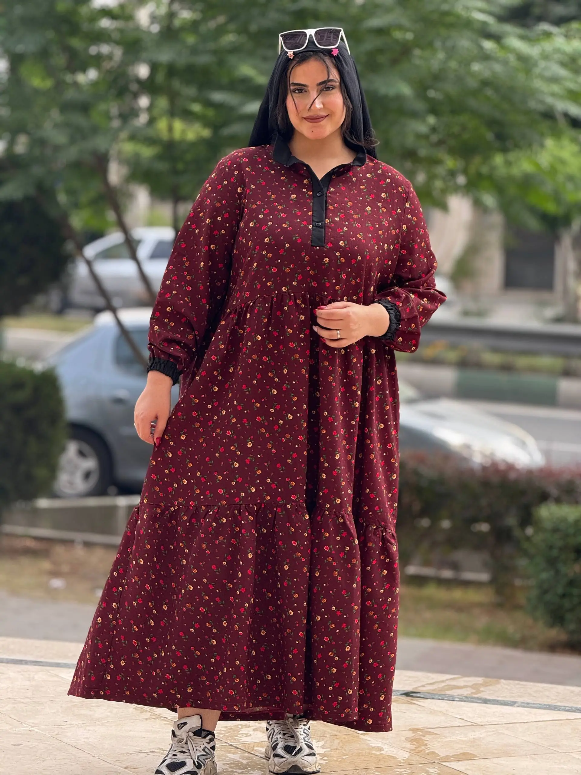 پیراهن سایزبزرگ غنچه