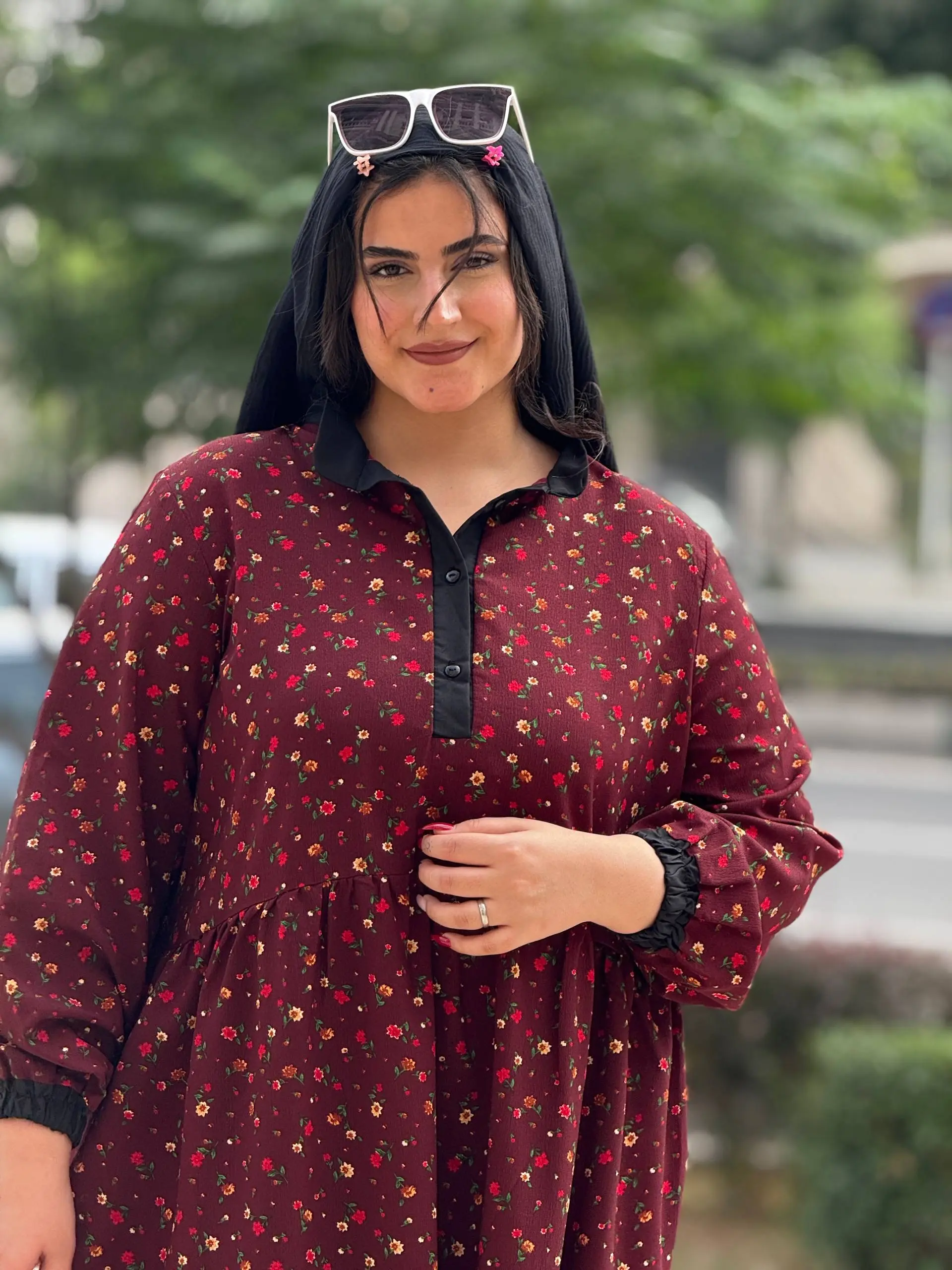 پیراهن سایزبزرگ غنچه