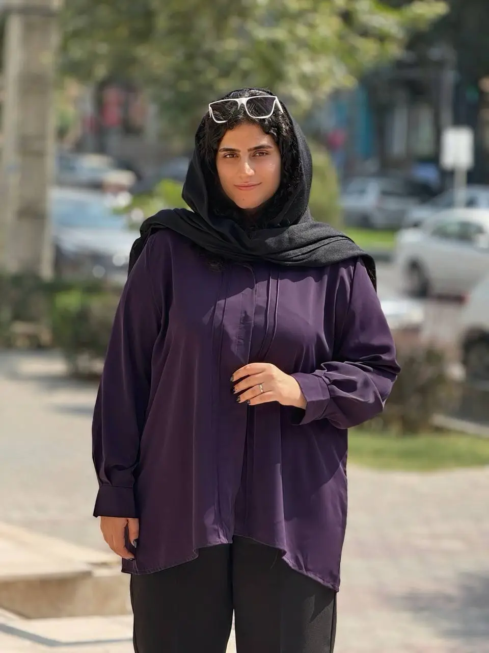 شومیز مانتویی سایزبزرگ غزل