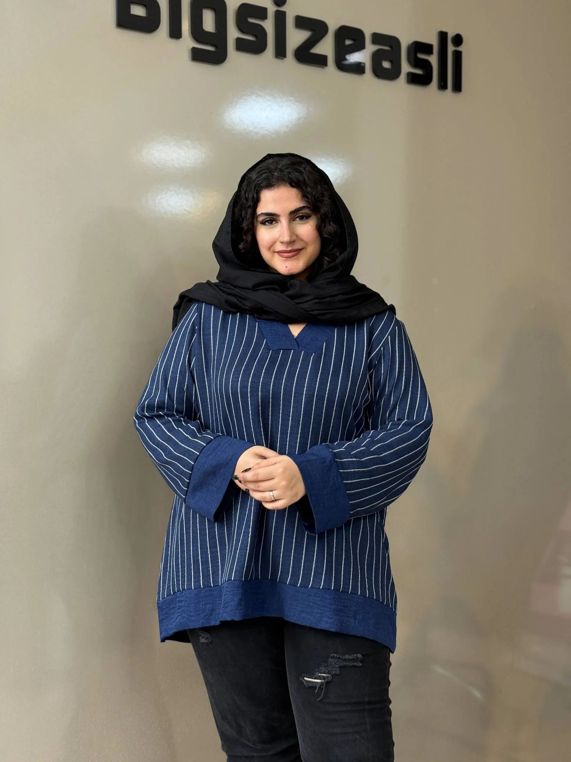 تونیک مانتویی سایزبزرگ وِرنا