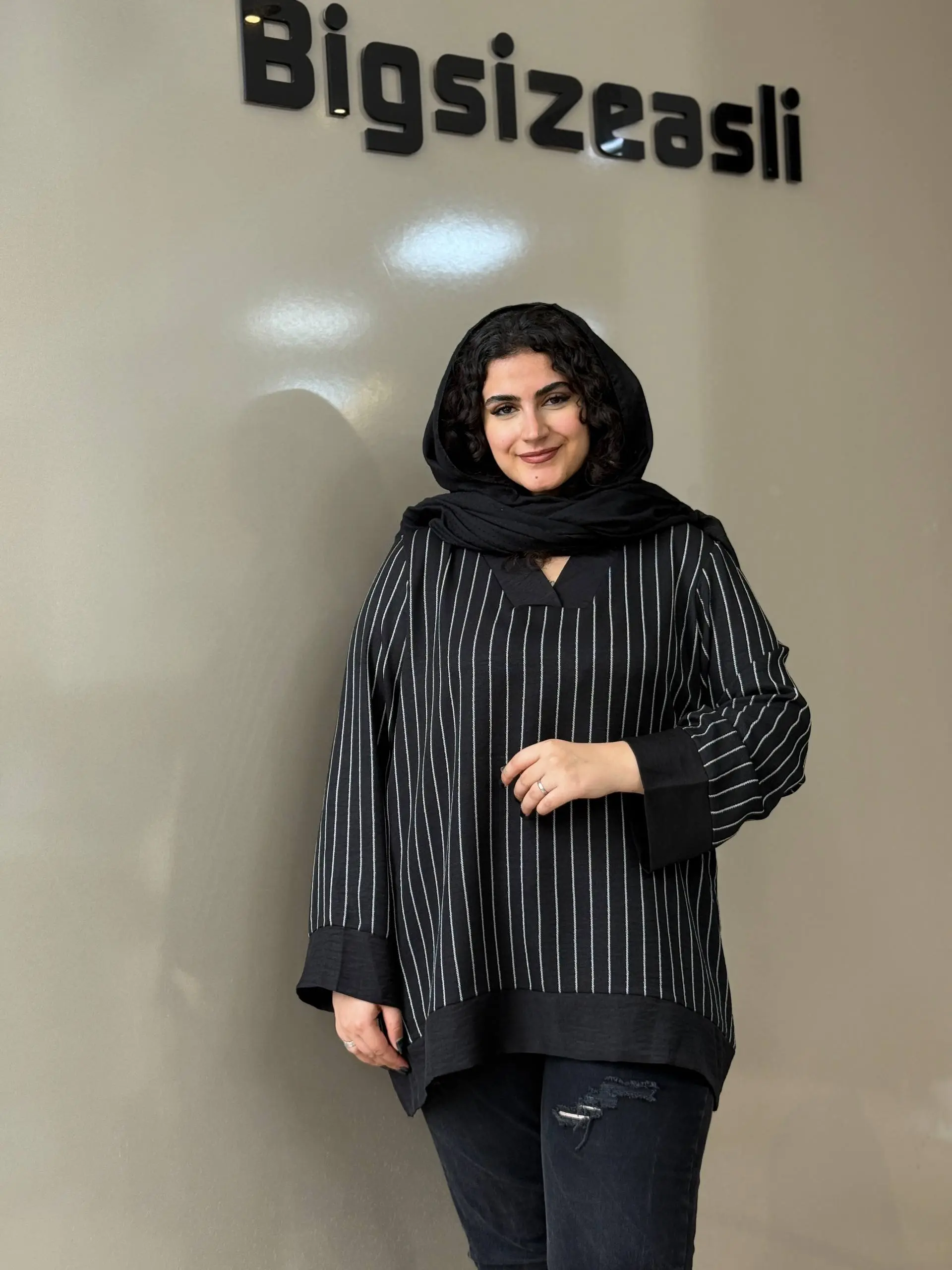 تونیک مانتویی سایزبزرگ وِرنا