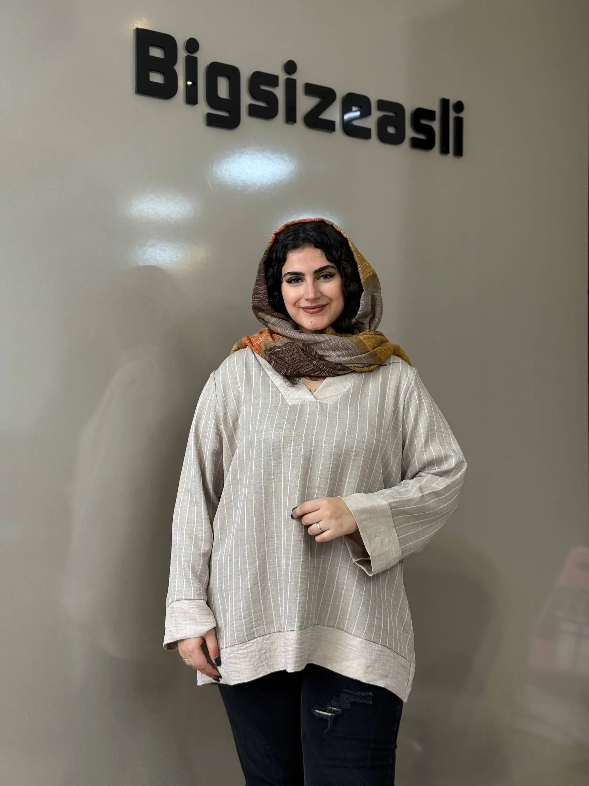 تونیک مانتویی سایزبزرگ وِرنا