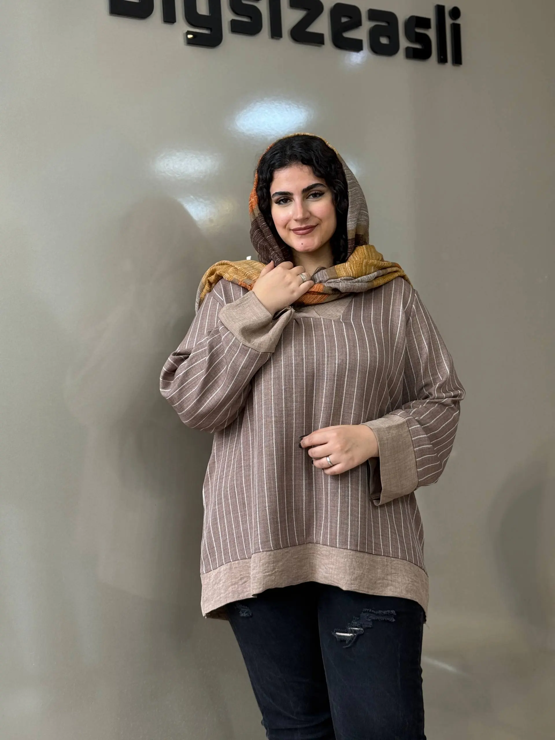 تونیک مانتویی سایزبزرگ وِرنا