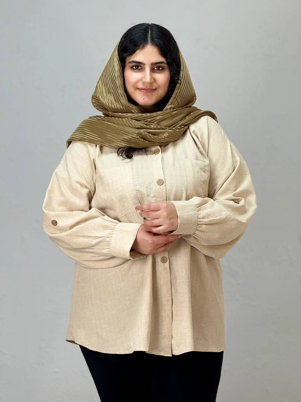 شومیز سایزبزرگ پیچک