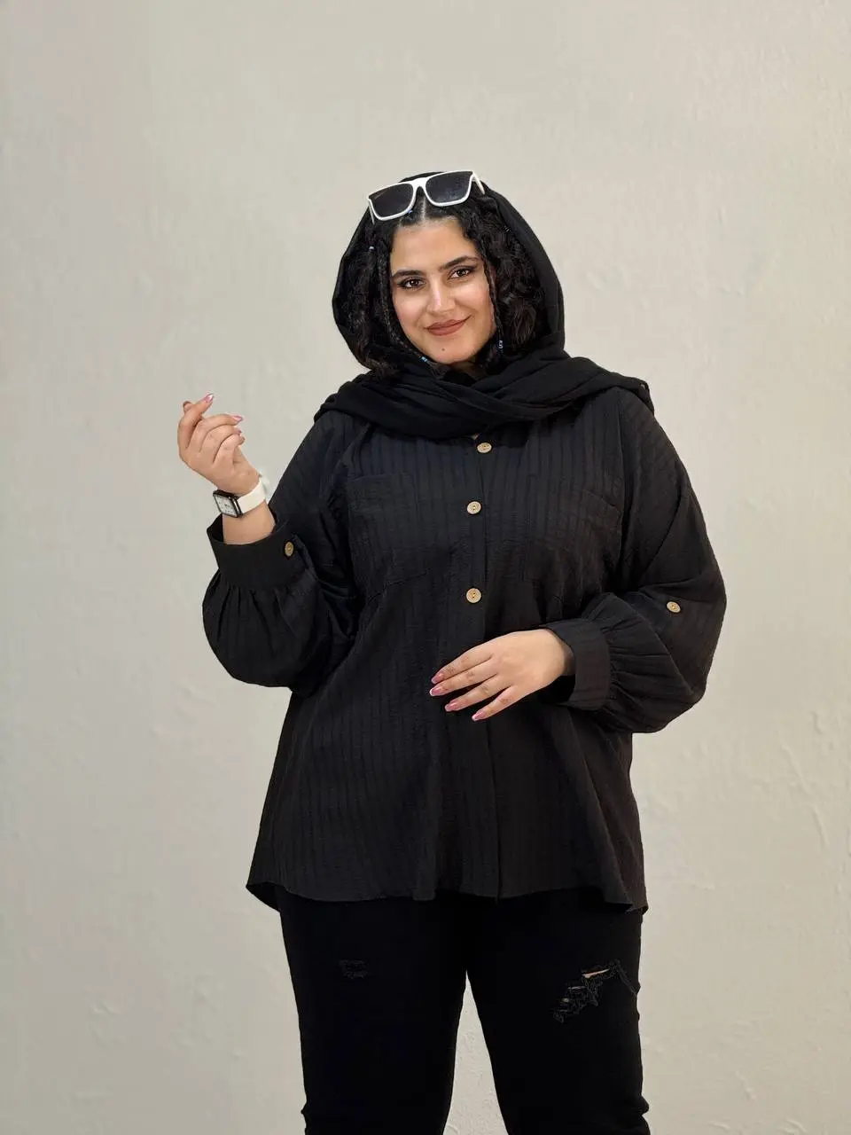 شومیز سایزبزرگ پیچک