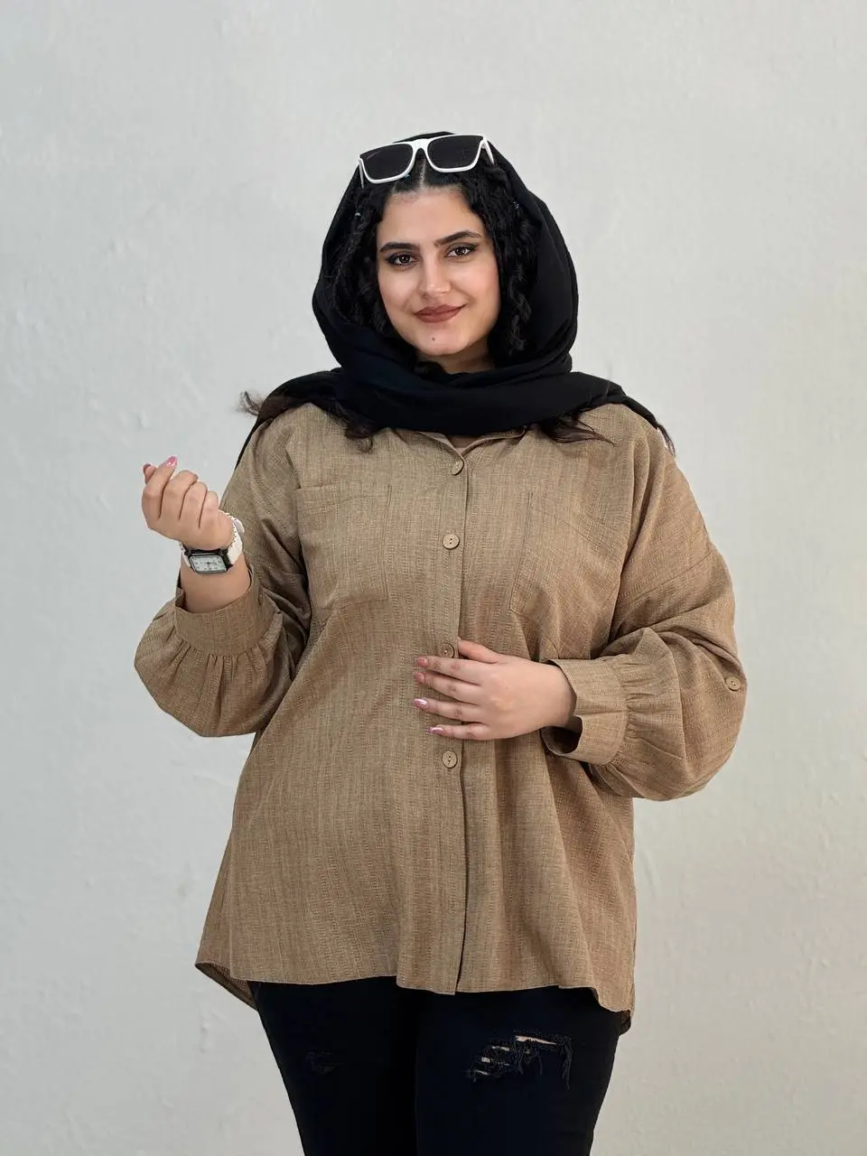 شومیز سایزبزرگ پیچک