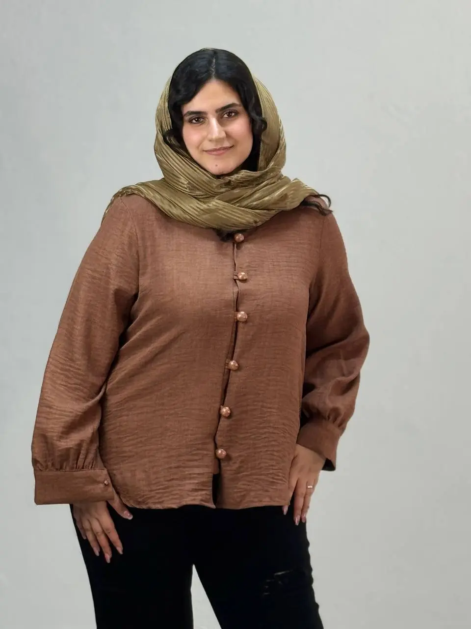 شومیز سایزبزرگ وافل