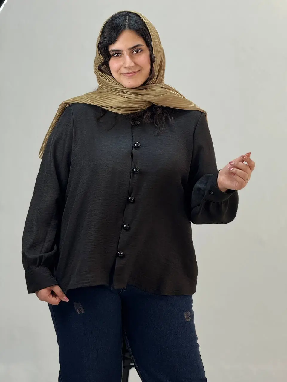 شومیز سایزبزرگ وافل