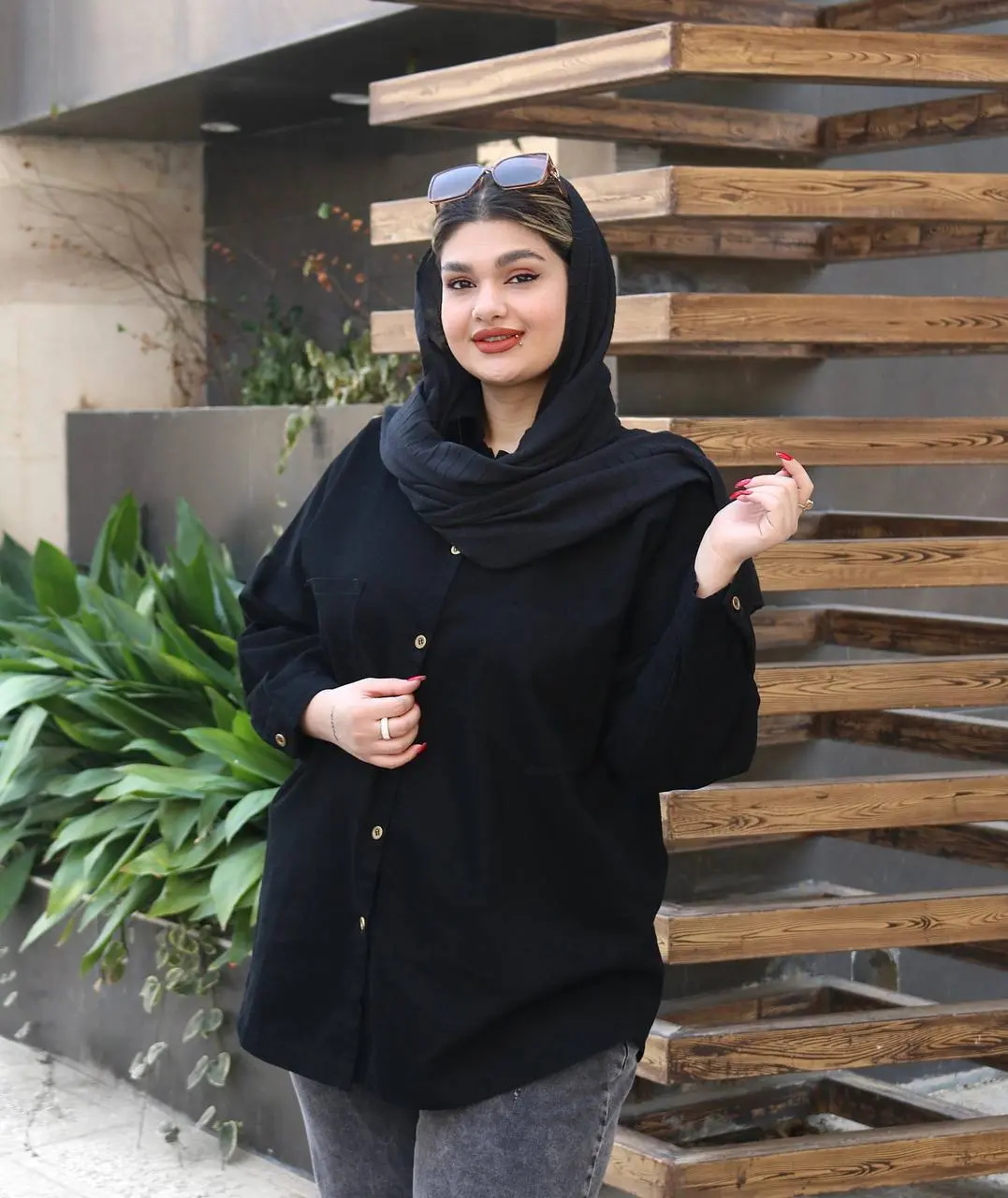 مانتو کتان سایز بزرگ ژینا