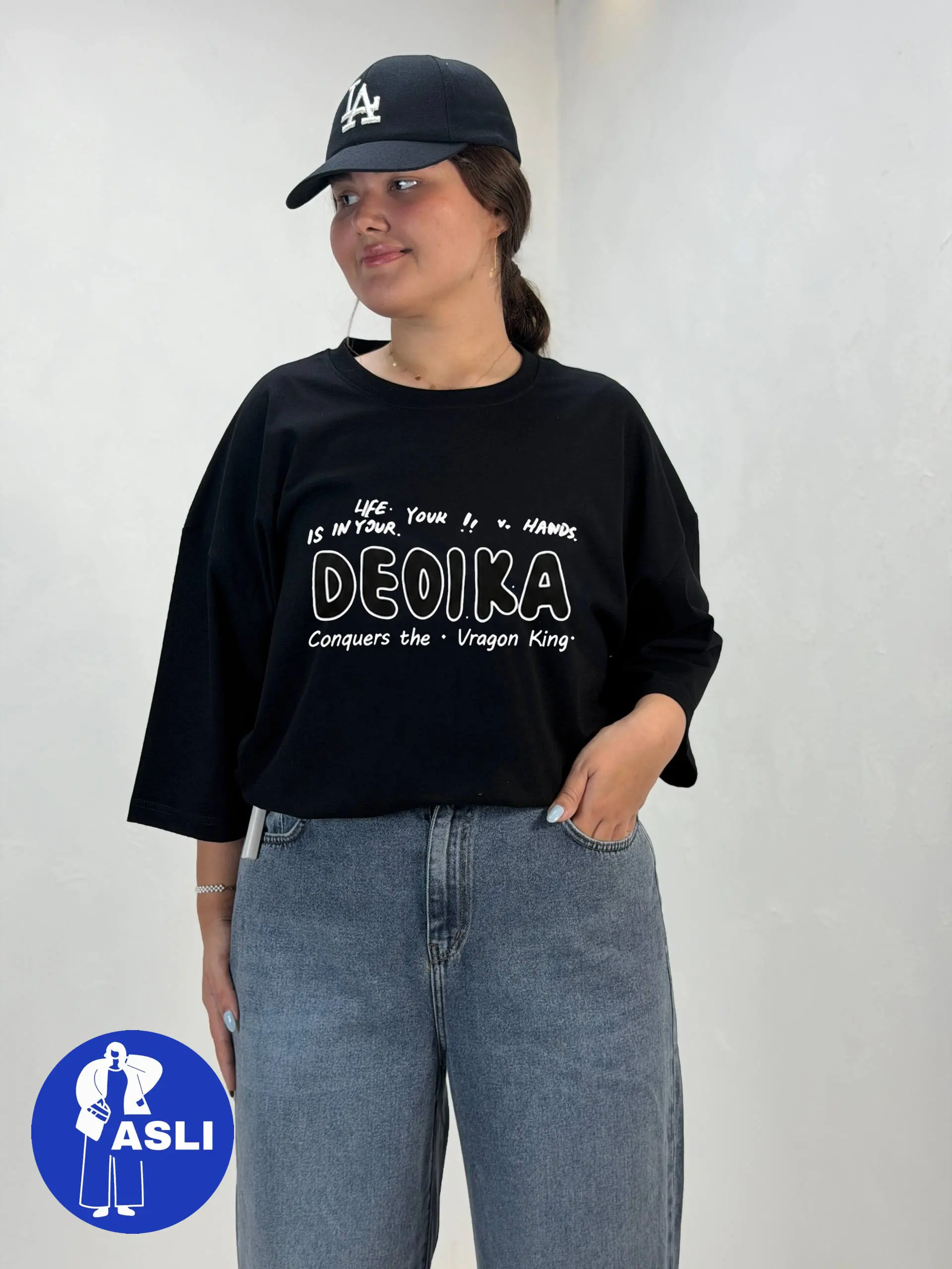 تیشرت باکسی سایز بزرگ DEOIKA