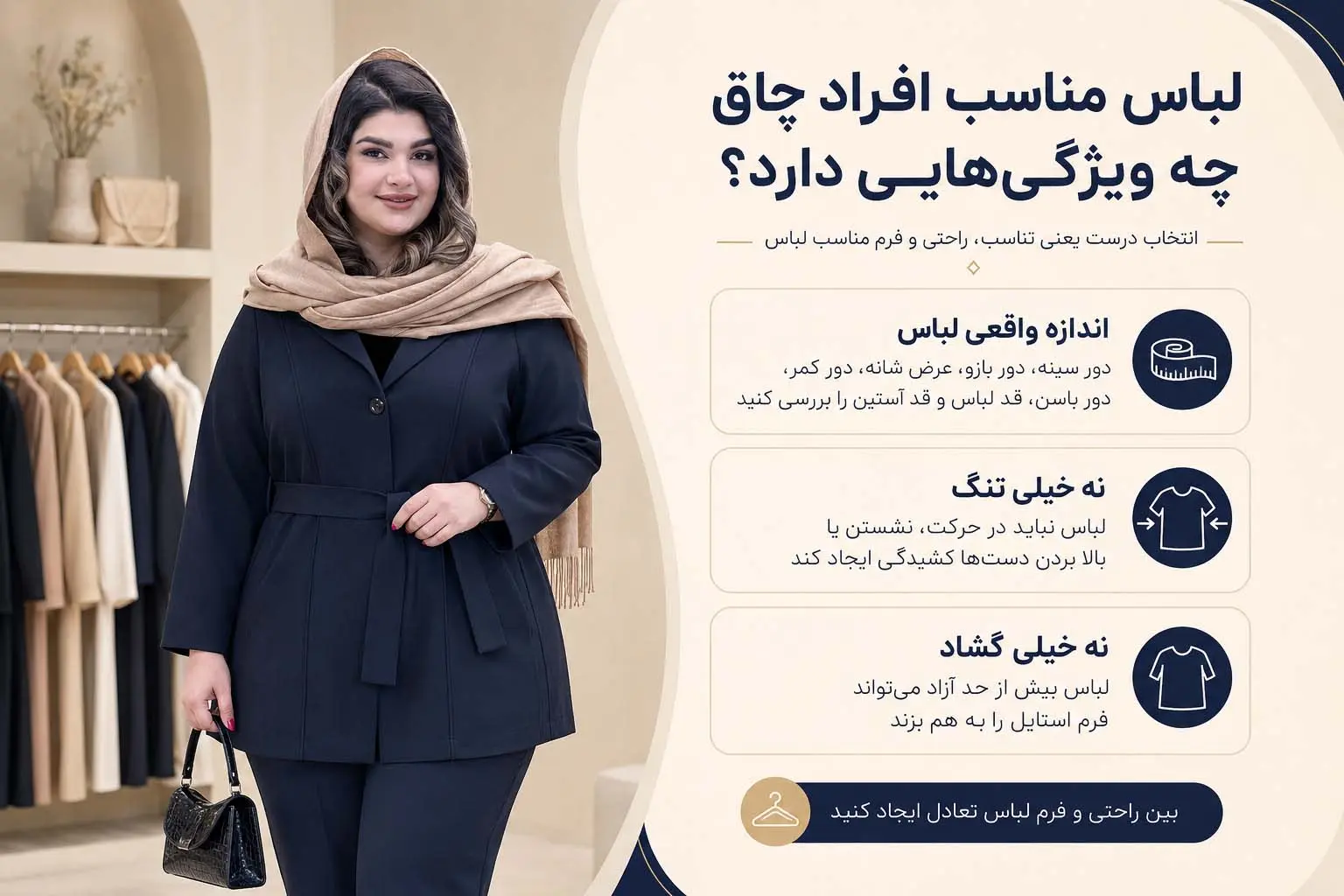 لباس مناسب افراد چاق چه ویژگی‌هایی دارد؟