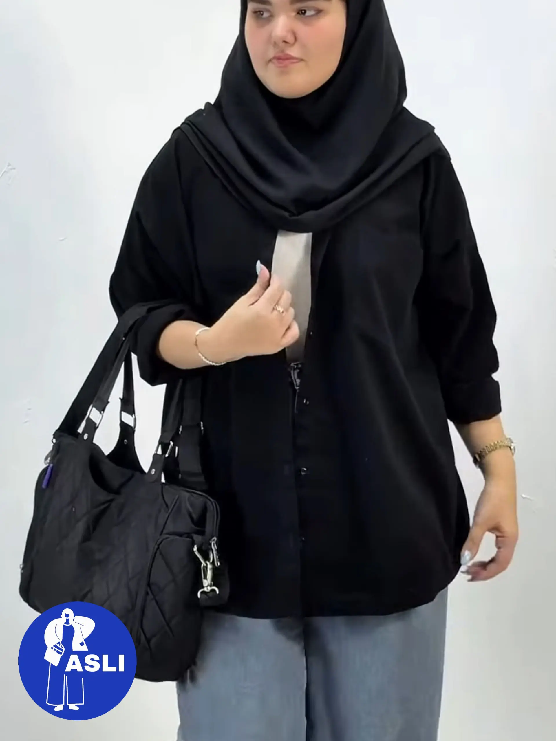 مانتو کتان سایز بزرگ ژینا