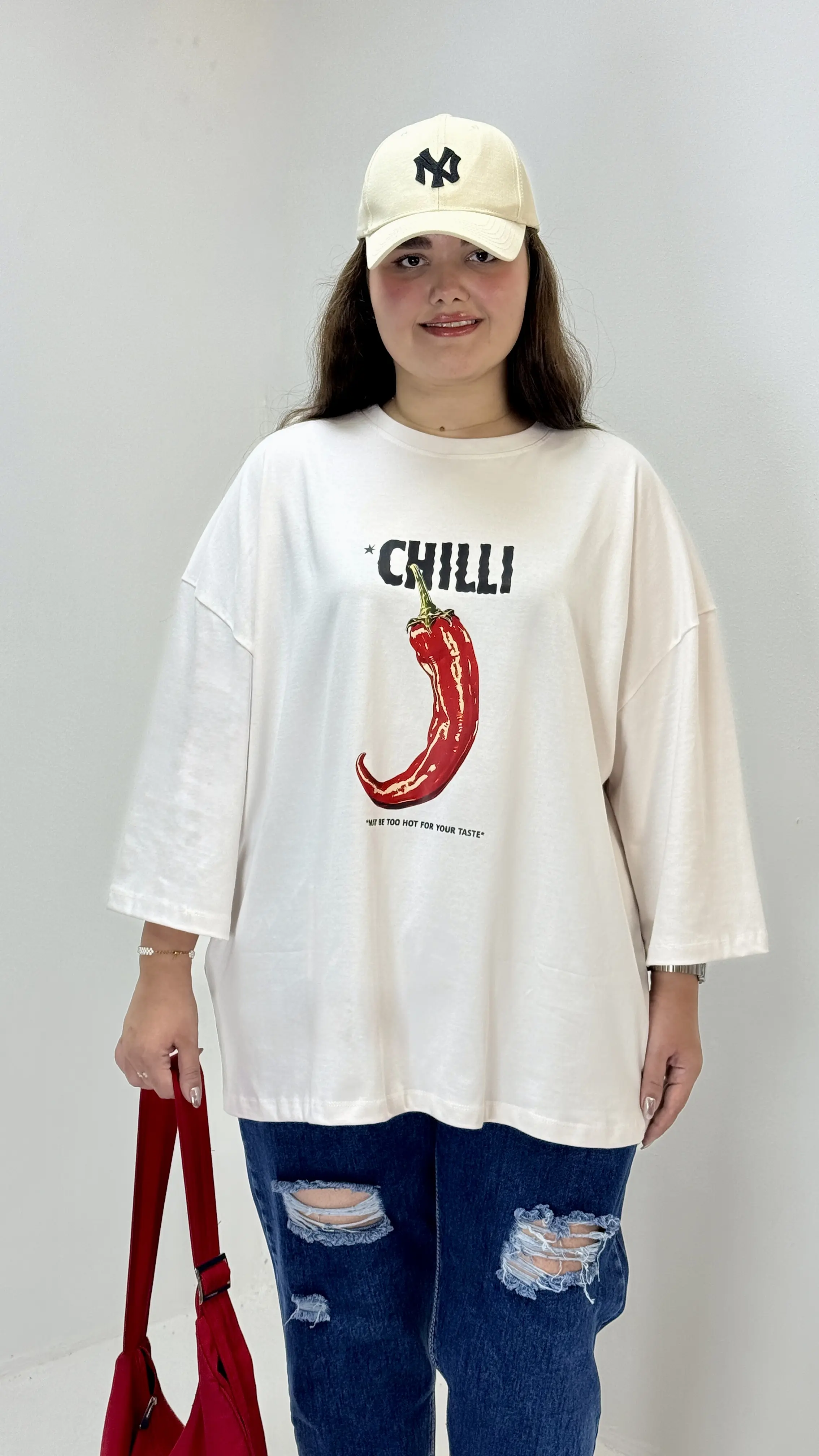 تیشرت باکسی سایزبزرگ Chilli