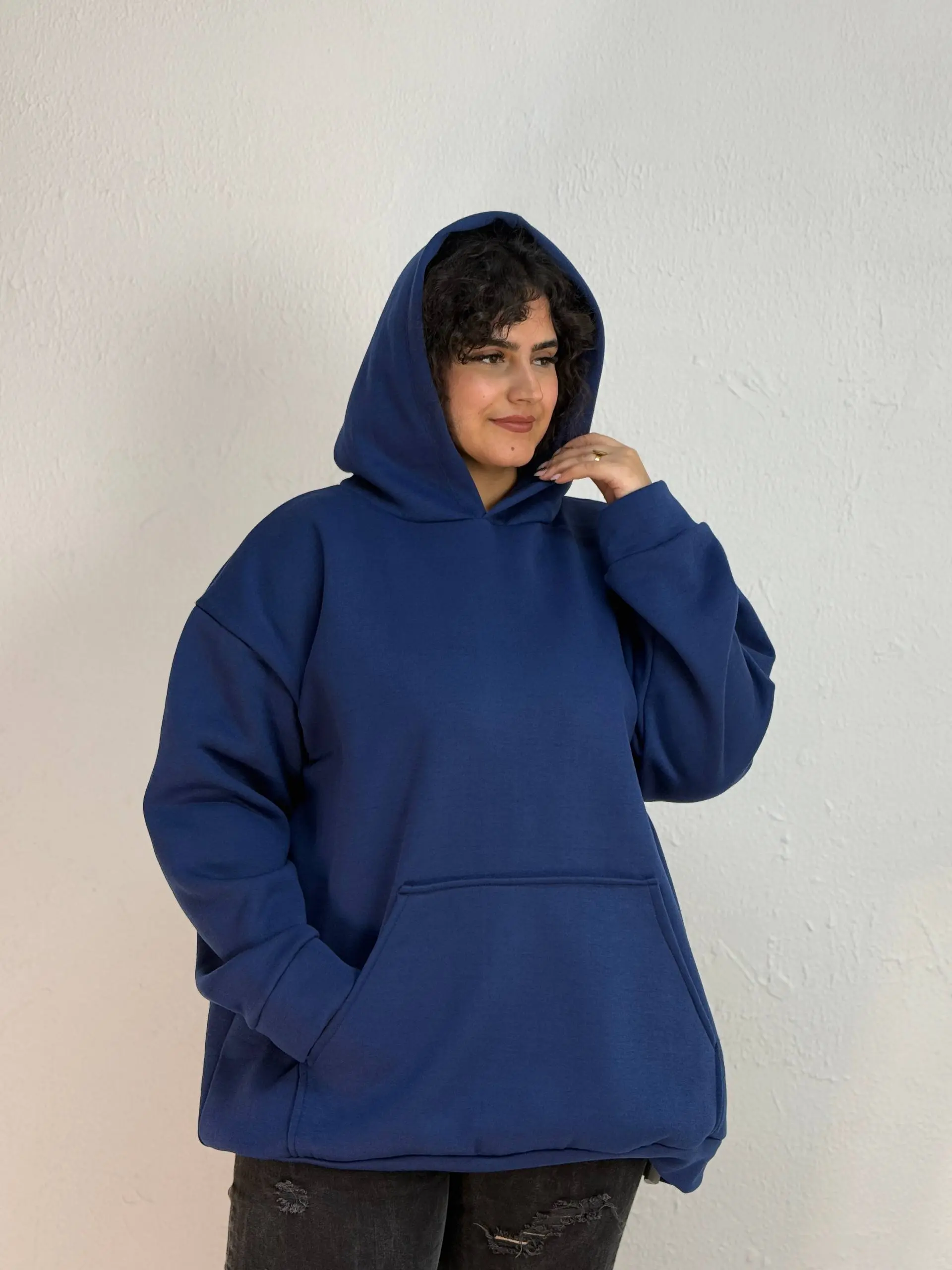 هودی کلاهدار سایزبزرگ1058 پیش فروش