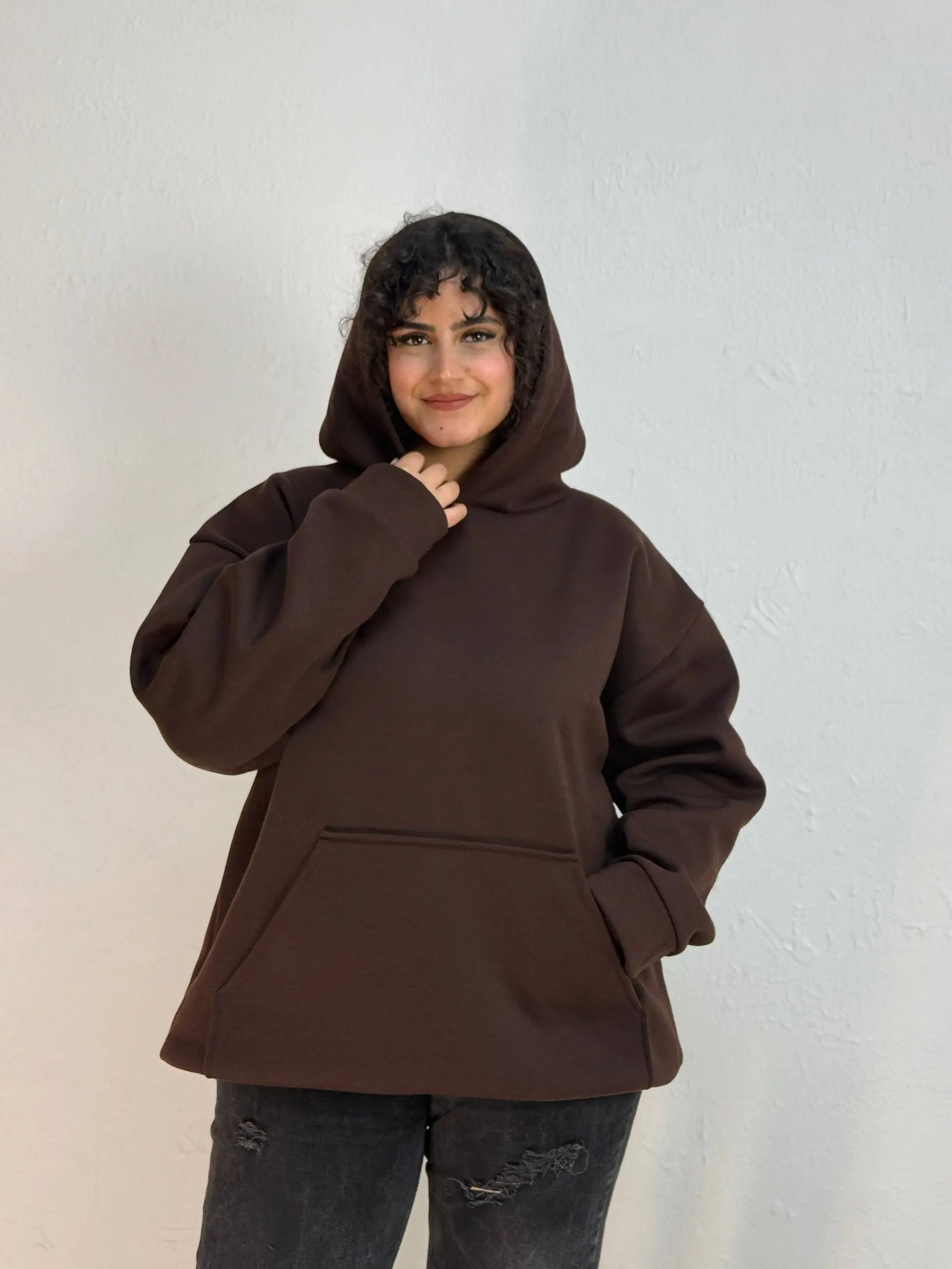 هودی کلاهدار سایزبزرگ1058 پیش فروش