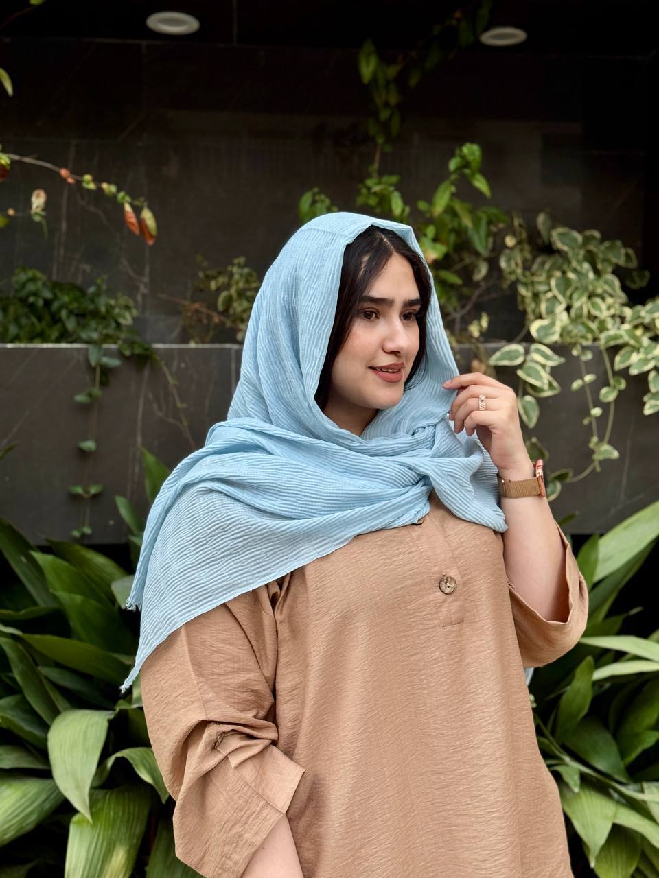 شال پلیسه نخی