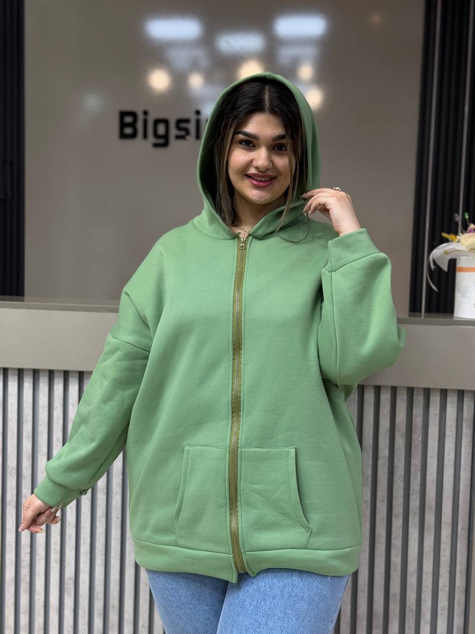 سویشرت کلاهدار سایزبزرگ