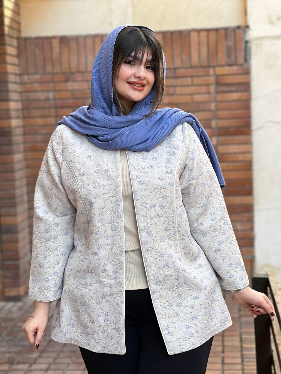 کت ژاکارد سایزبزرگ شکوه