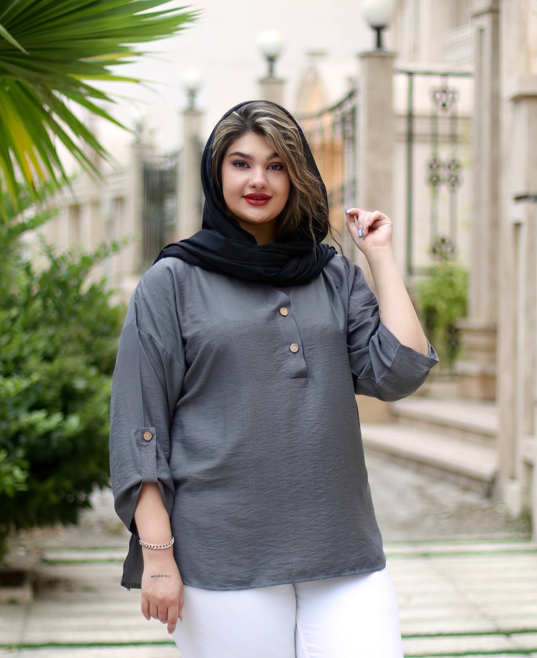 تونیک مانتویی نازلی سایزبزرگ