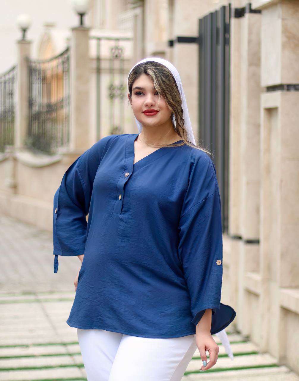 تونیک مانتویی نازلی سایزبزرگ