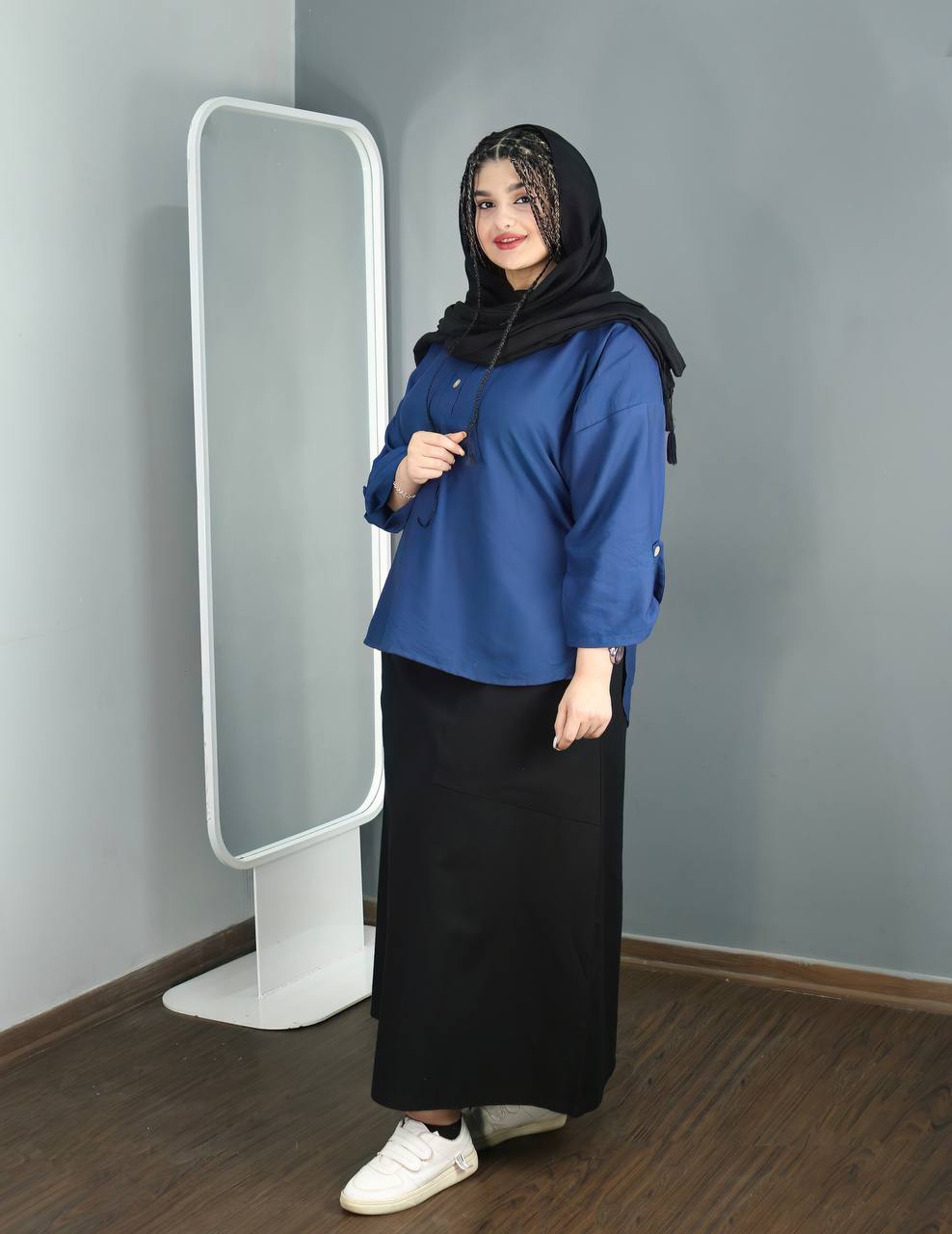 دامن لینن سایزبزرگ