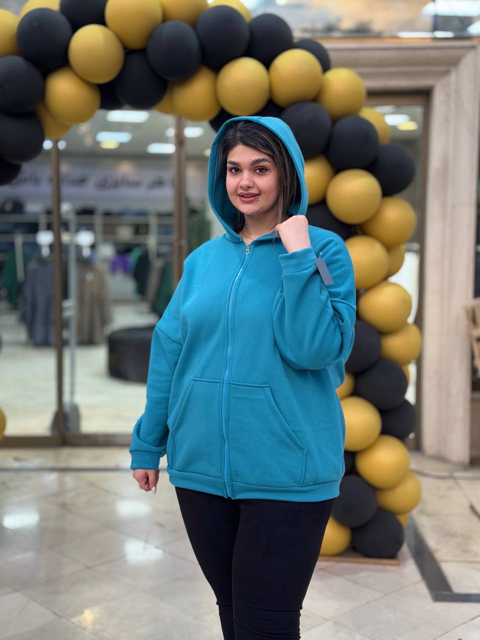 سویشرت کلاهدار سایزبزرگ