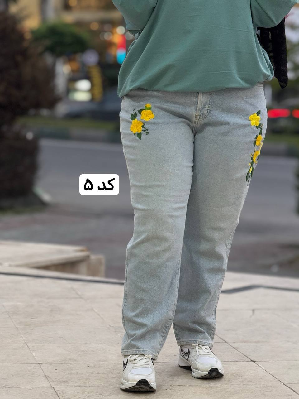 شلوار طرح دار سایزبزرگ