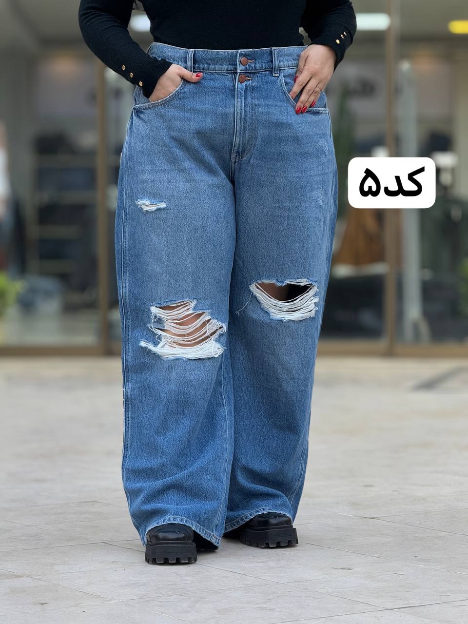 شلوارطرح دار سایزبزرگ A3