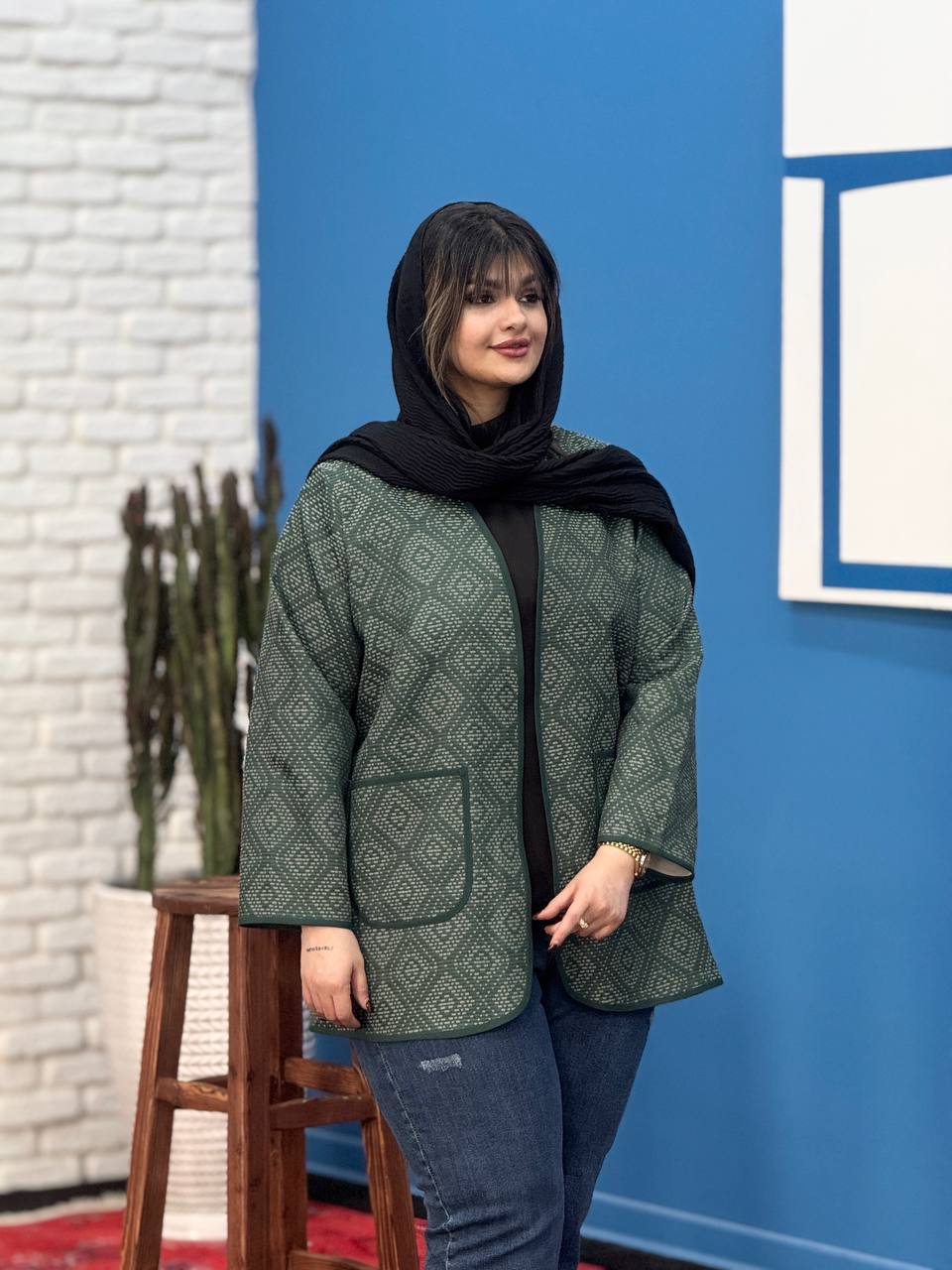 کت ژاکارد سایزبزرگ شهرزاد