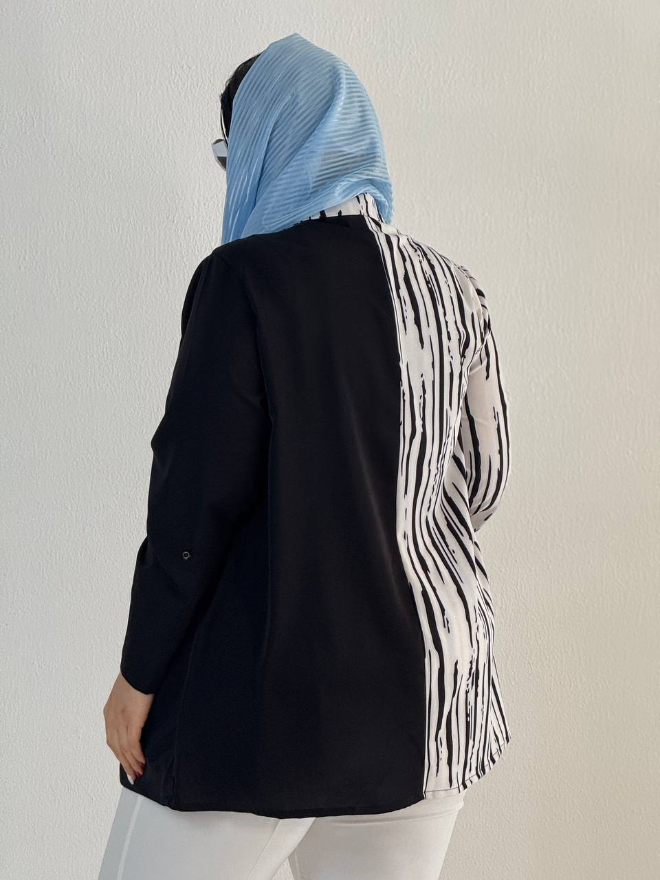 شومیز سایزبزرگ الیزه طرح دار