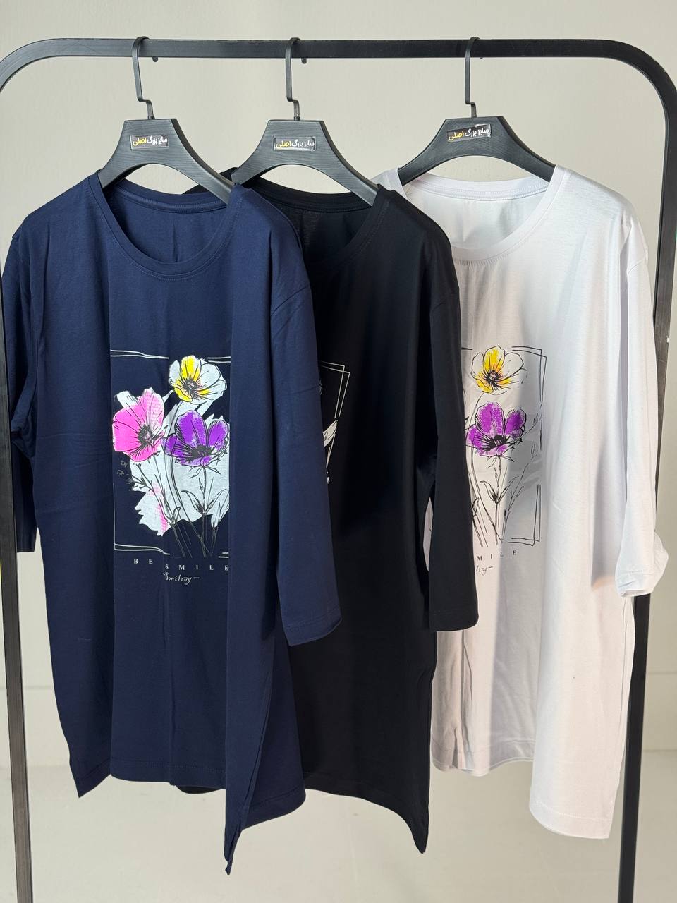 تیشرت طرح دار سایزبزرگflower