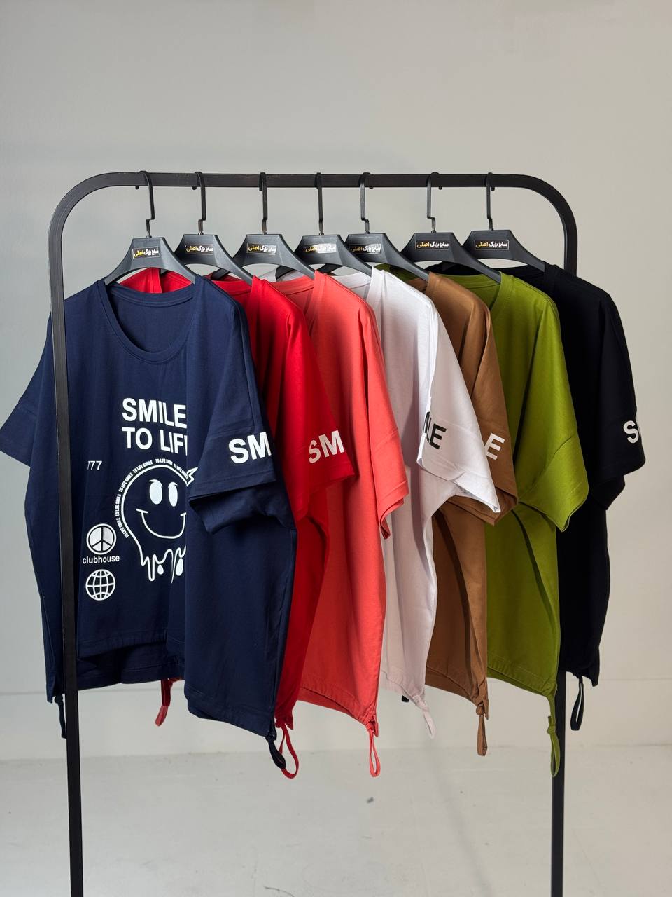 تیشرت طرح دار سایزبزرگSMILE